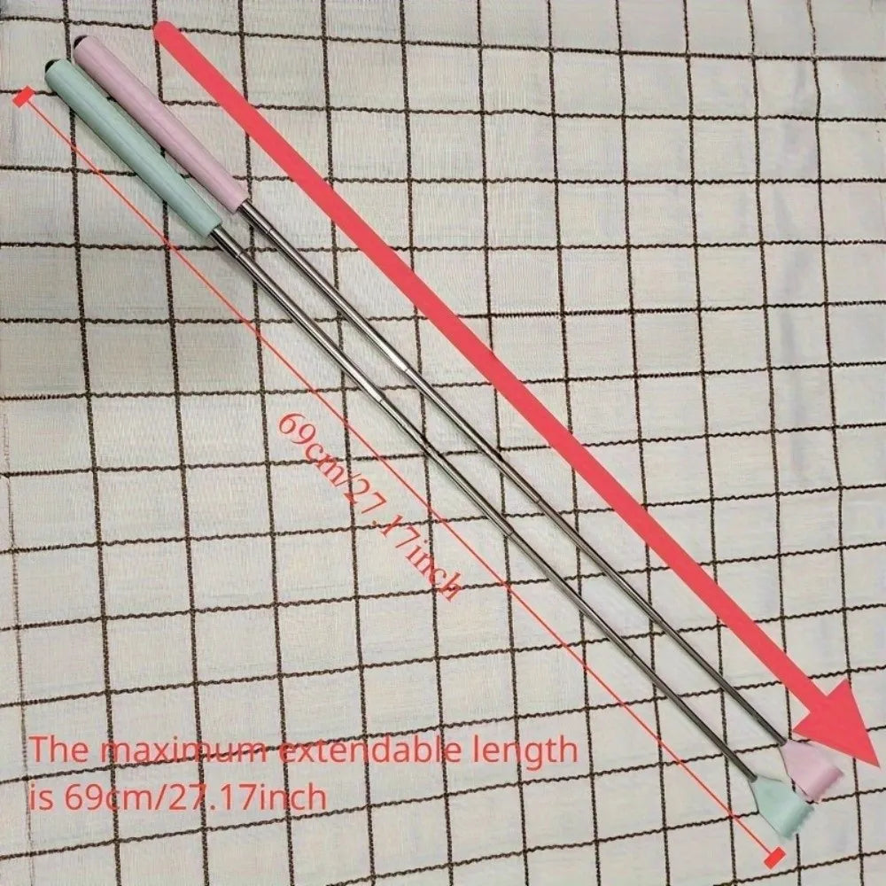 Telescopic Back Scratcher | Stainless Steel & Rubber Handle Back Scratcher Massager QXL