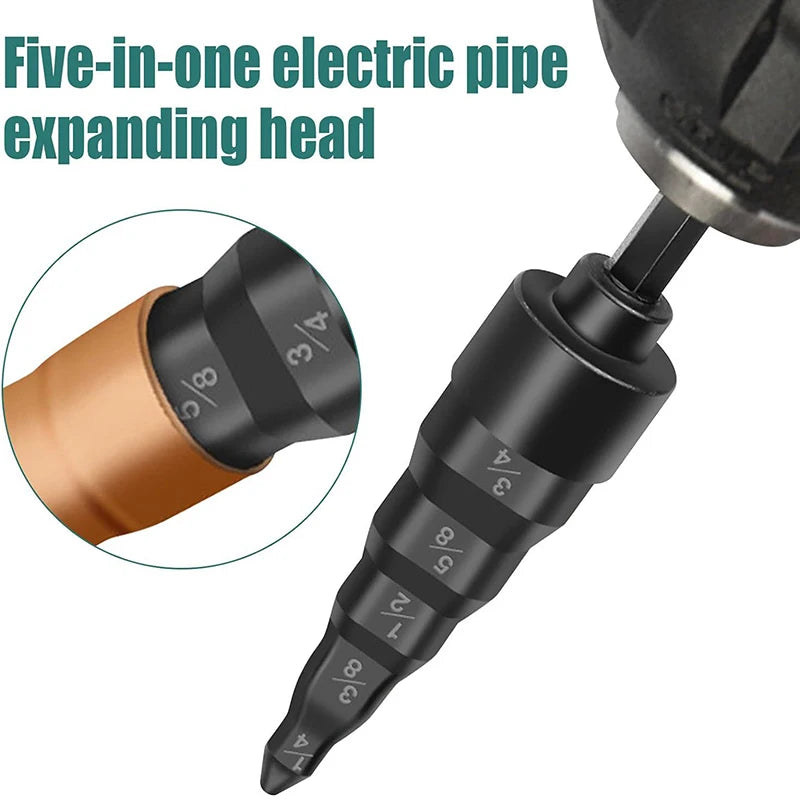 Copper Pipe Expander Swaging Drill Bit | AC Tube Tool Pipe Swaging Tool QXL
