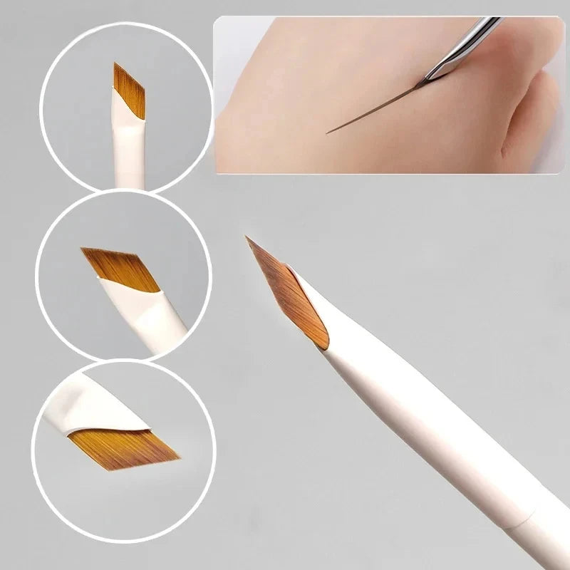 Ultra-Thin Blade Eyeliner & Eyebrow Brush | Precise Detail Eye Makeup Brush QXL
