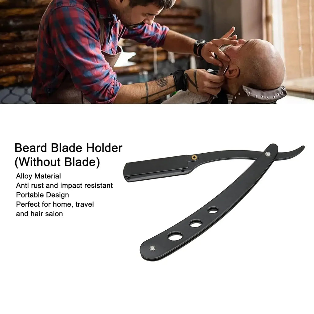 Men's Folding Straight Razor | Manual Stainless Steel Blade Folding Straight Razor QXL