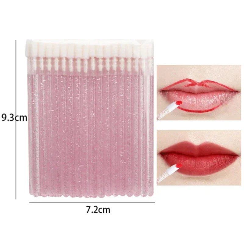 100-Pack Disposable Mascara Wands & Lip Applicators Set Disposable Makeup Applicators QXL