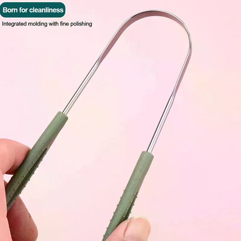 U-Shaped Stainless Steel Tongue Scraper | Fresh Breath Tongue Scraper QXL