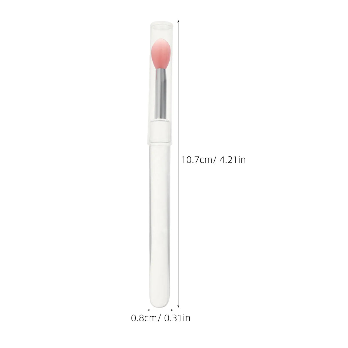 10-Pack Silicone Lip Gloss Applicator Brushes with Caps Lip Applicator Brush QXL