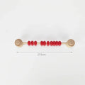 Busy Board Abacus Bead DIY Accessory | Montessori Toy 0–6 Yrs Montessori Busy Board QXL Abacus beads Red