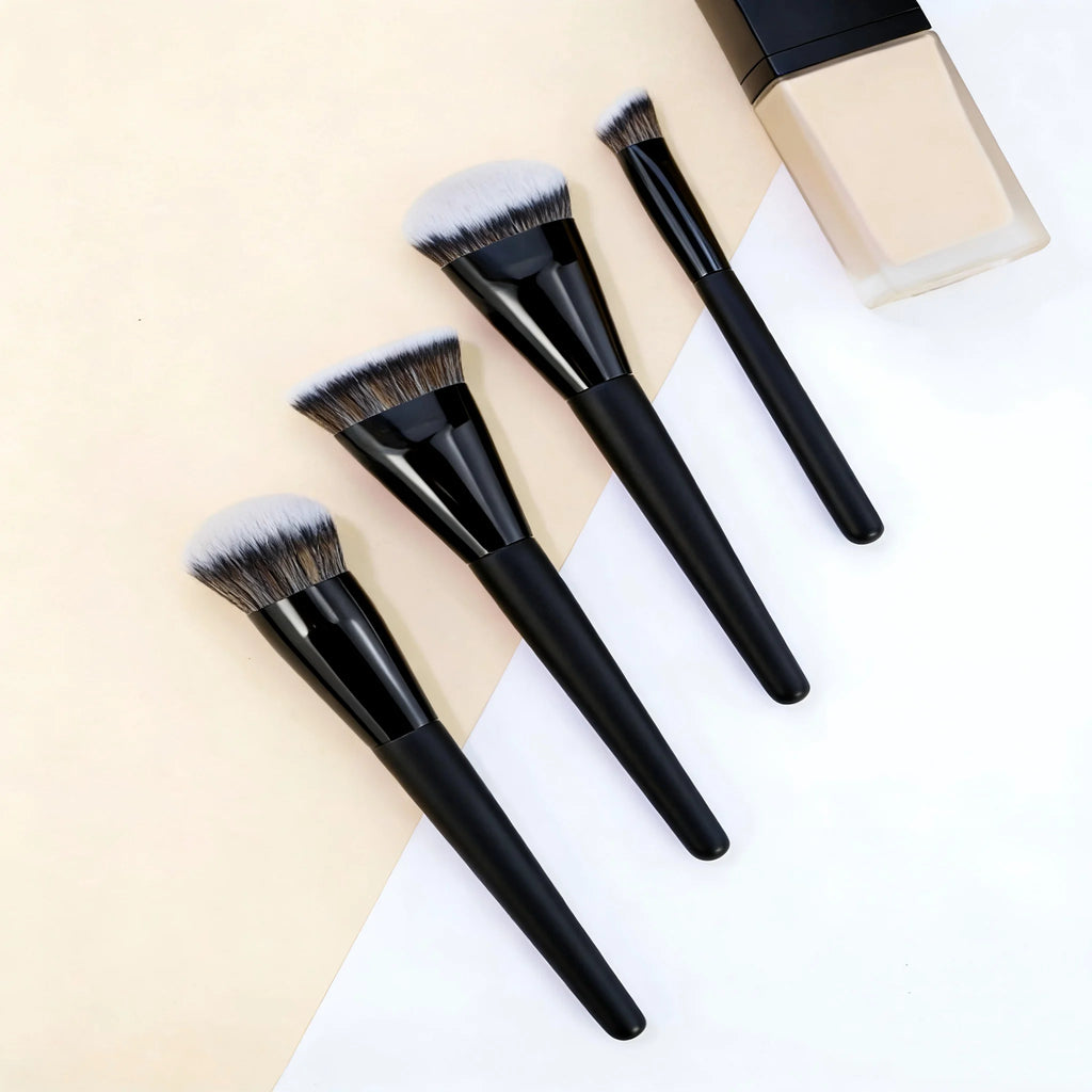 4-Piece Professional Foundation & Concealer Brush Set Makeup Brush Set QXL