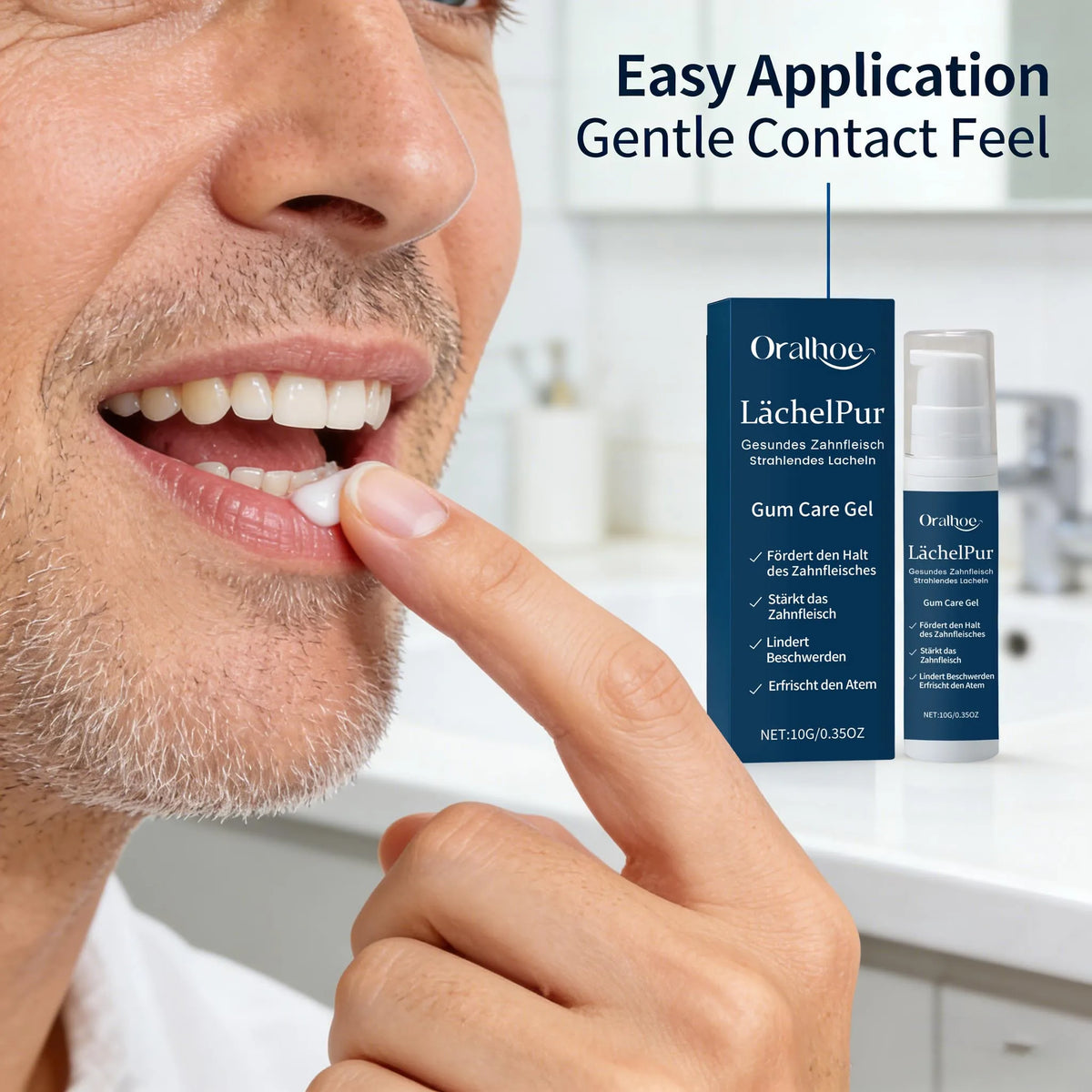 Oralhoe Chamomile Gum Care Gel | Peppermint Fresh Breath 10g Gum Care Gel QXL