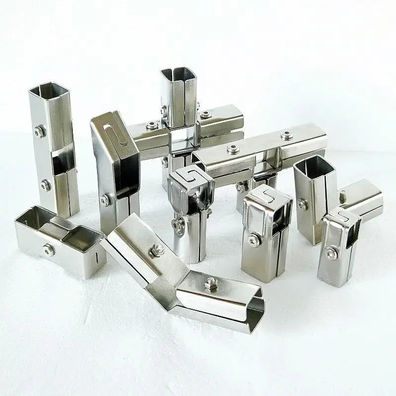Square Pipe Elbow Connector 20x20 25x25mm | No-Weld Bracket Pipe Elbow Connector QXL