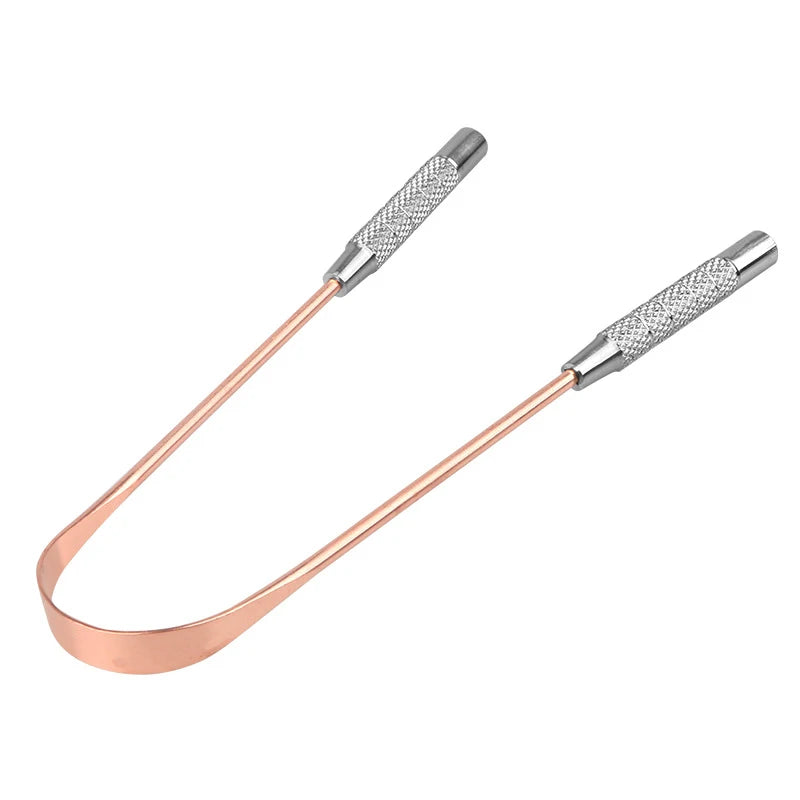 Copper Tongue Scraper | Stainless Steel Oral Hygiene Cleaner Tongue Scraper QXL 1PCS