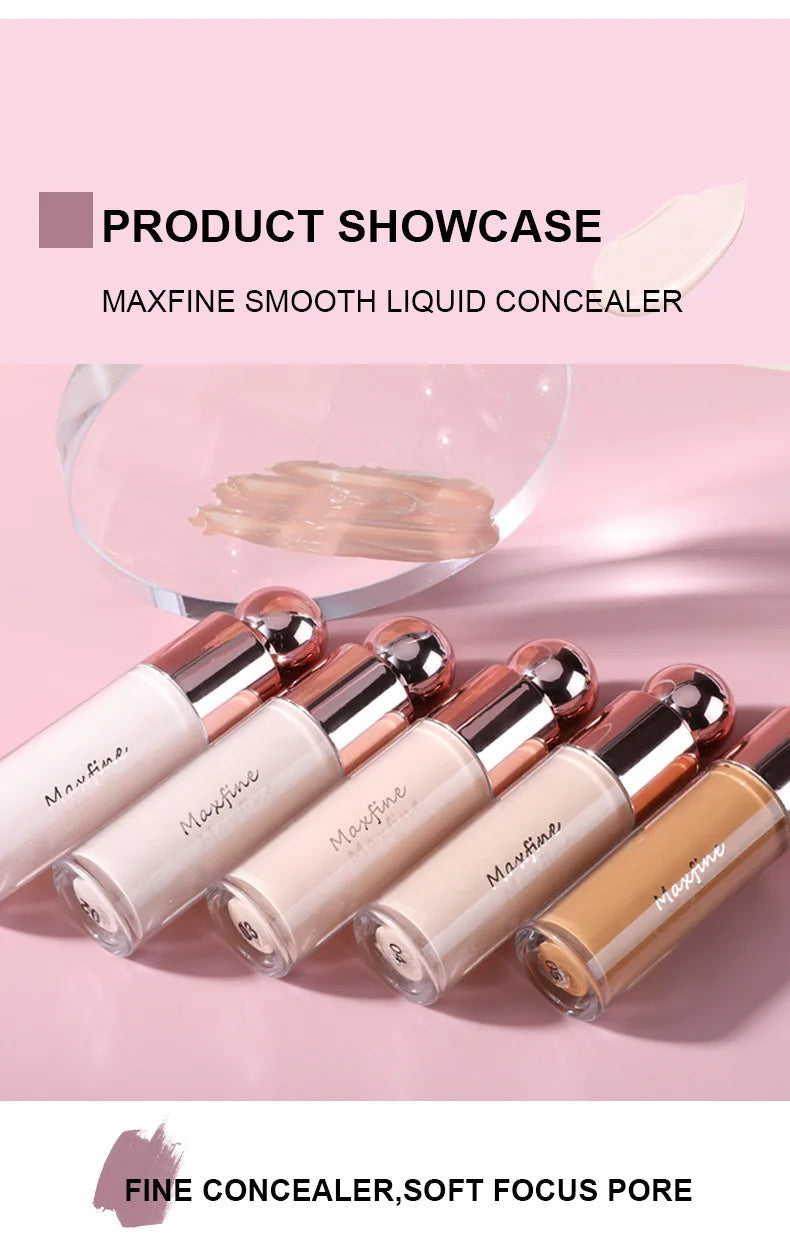 MAXFINE Nude Matte Full Coverage Liquid Concealer | All Skin Liquid Concealer QXL