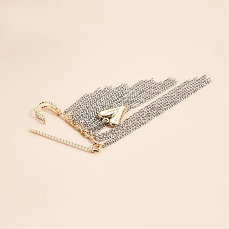 Elegant Chain Tassel Brooch Pin | Women's Fashion Jewelry Brooch Pin QXL
