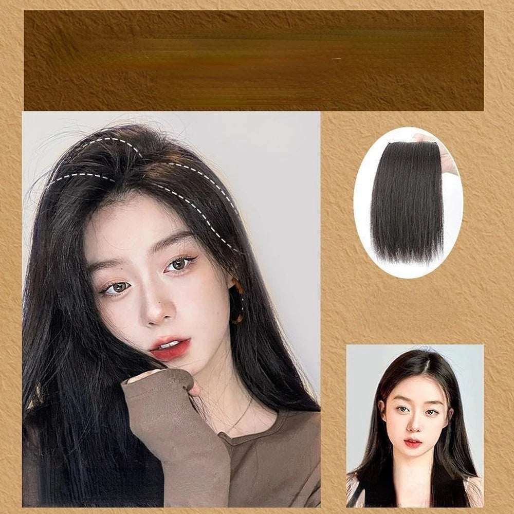Fluffy Invisible Clip-In Hair Pad | Seamless Volume Extension Clip-In Hair Pad QXL