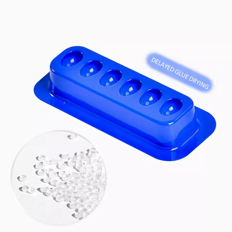 Silicone Eyelash Glue Holder Tray | 6-Cell Lash Extension Tool Lash Extension Tray QXL
