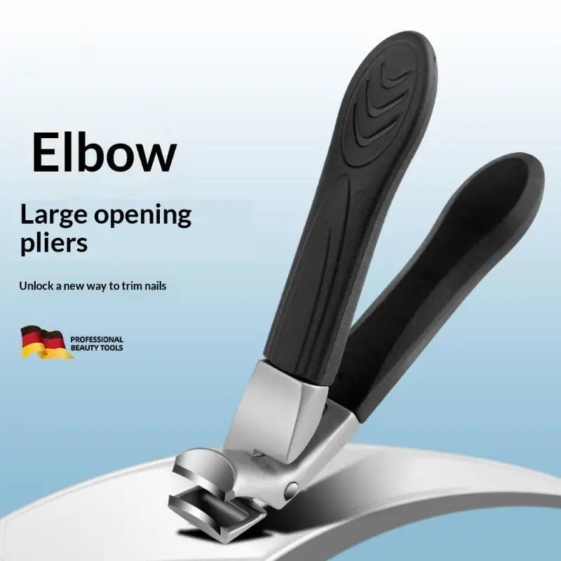 Wide Jaw Stainless Steel Nail Clipper | Anti-Slip TPR Grip Nail Clipper QXL
