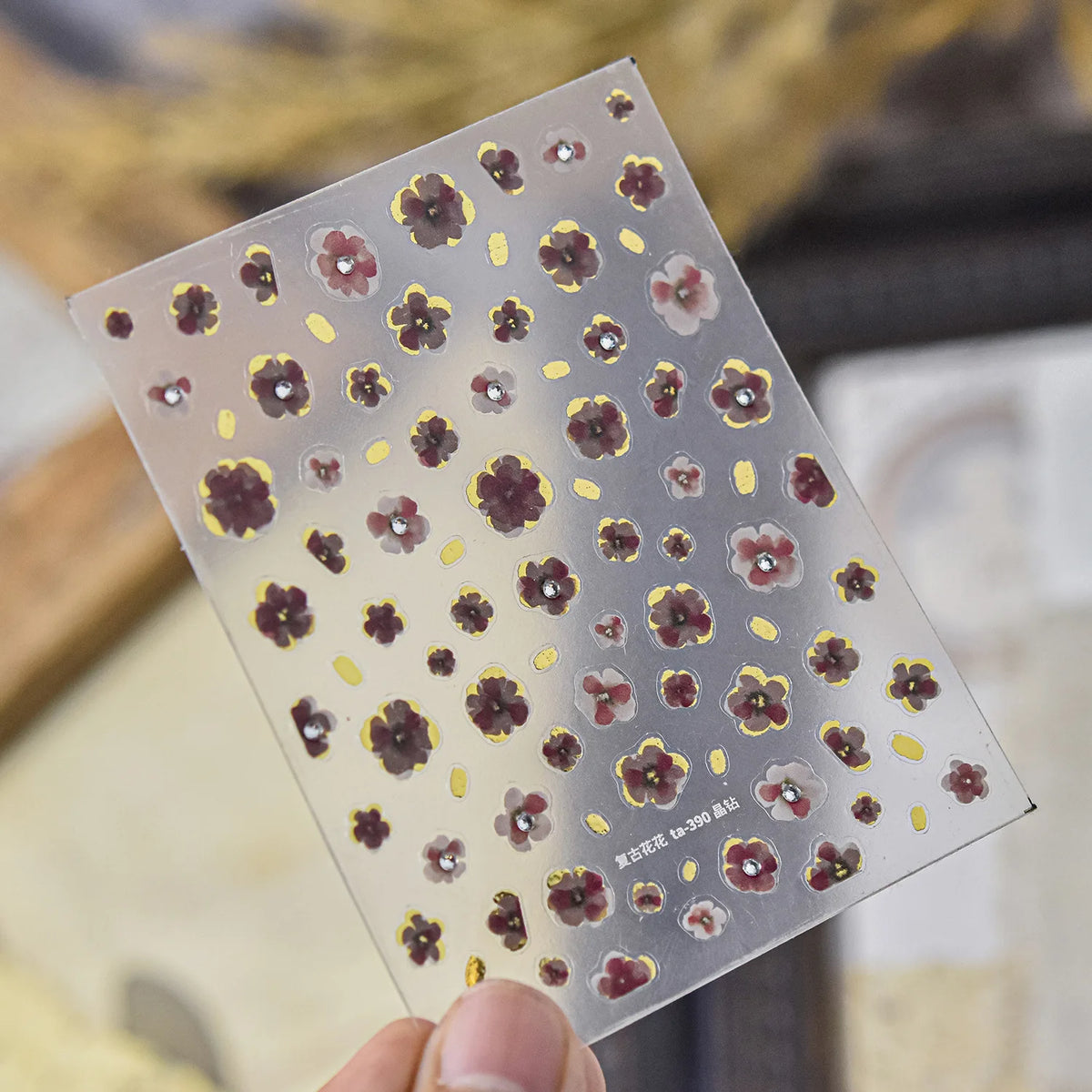 5D Cat Pixel Bead Nail Stickers | Self-Adhesive Cartoon Decals
