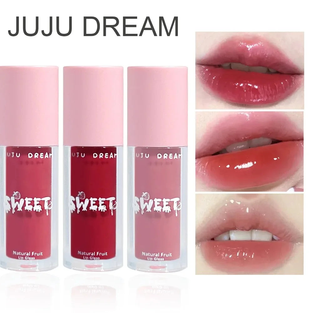 Velvet Mist Lip Oil – 3 Colors | Hydrating & Non-Sticky Lip Oil Gloss QXL