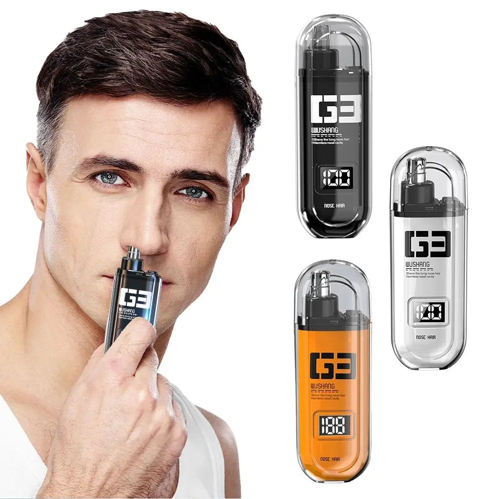 USB Rechargeable Electric Nose & Eyebrow Hair Trimmer Nose Hair Trimmer QXL