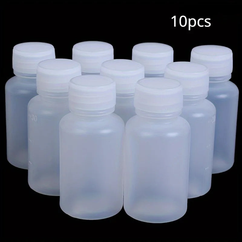 10-Pack 30ml Refillable Translucent Cosmetic Sample Bottles Cosmetic Sample Bottles QXL 10pcs