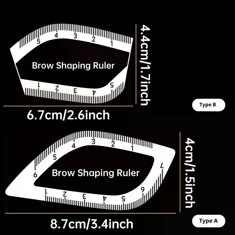 Brow Mapping Ruler – Eyebrow Shaping & Microblading Tool Eyebrow Mapping Ruler QXL