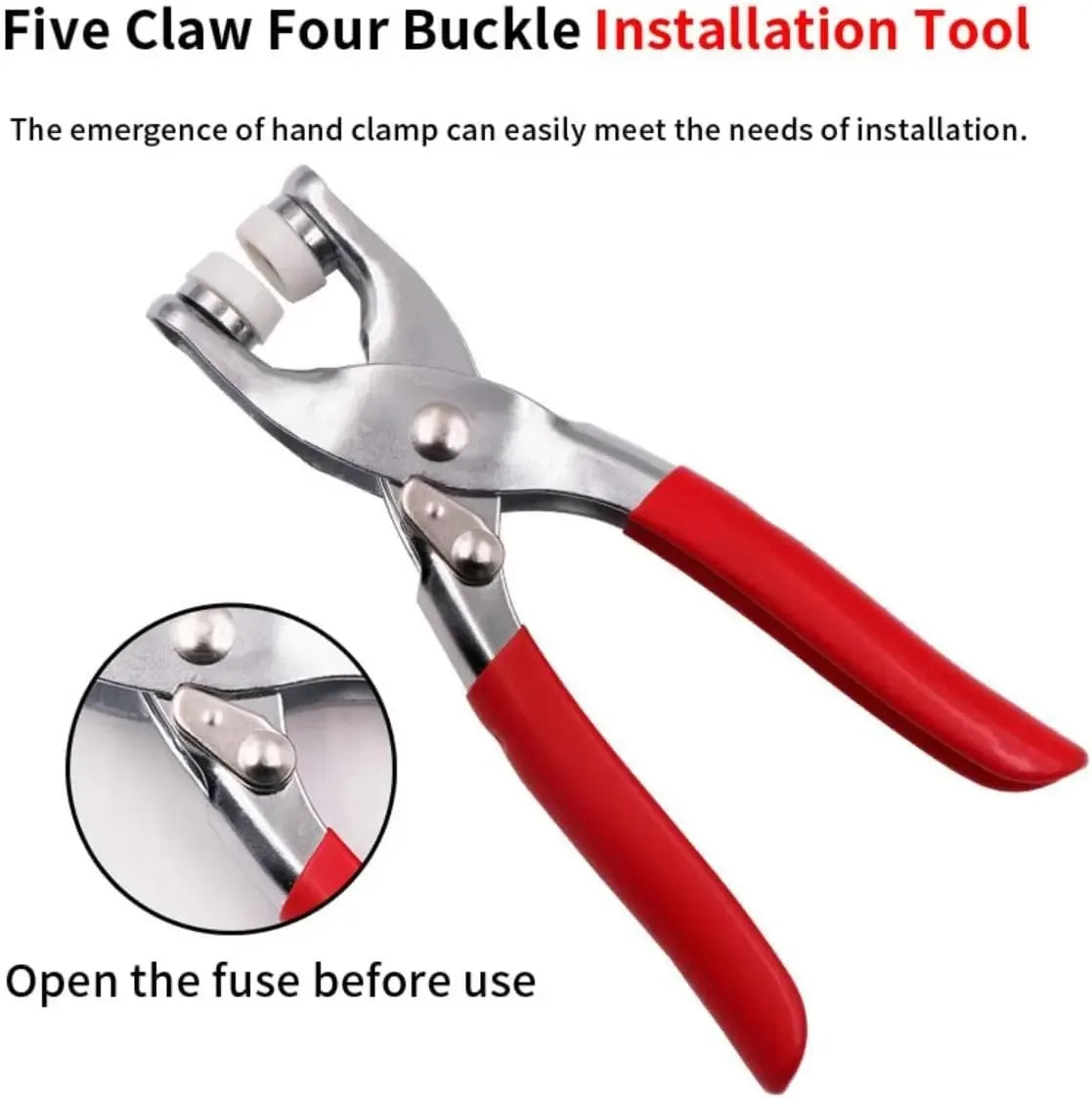 Sew-Free Snap Fastener Kit – Hand Press Pliers & 100 Snaps Snap Fastener Kit QXL