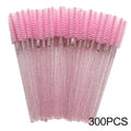 Disposable Mascara Wands & Spoolie Brushes 100/300 Pack Disposable Spoolie Brush QXL CrystalPink 300pcs