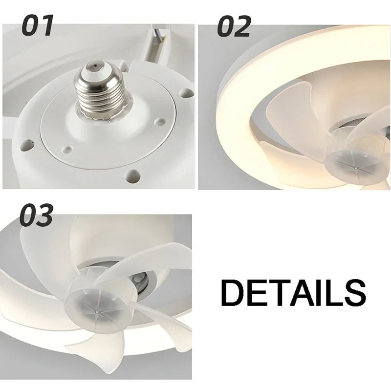 Dreamburgh 60W Ceiling Fan Light | 3-Speed Dimmable Remote E27 Ceiling Fan Light QXL