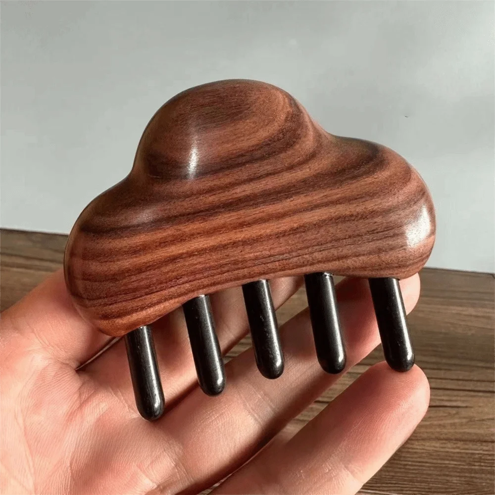 Cloud Lotus Wooden Scalp Massage Comb | Anti-Static Scalp Massage Comb QXL 2