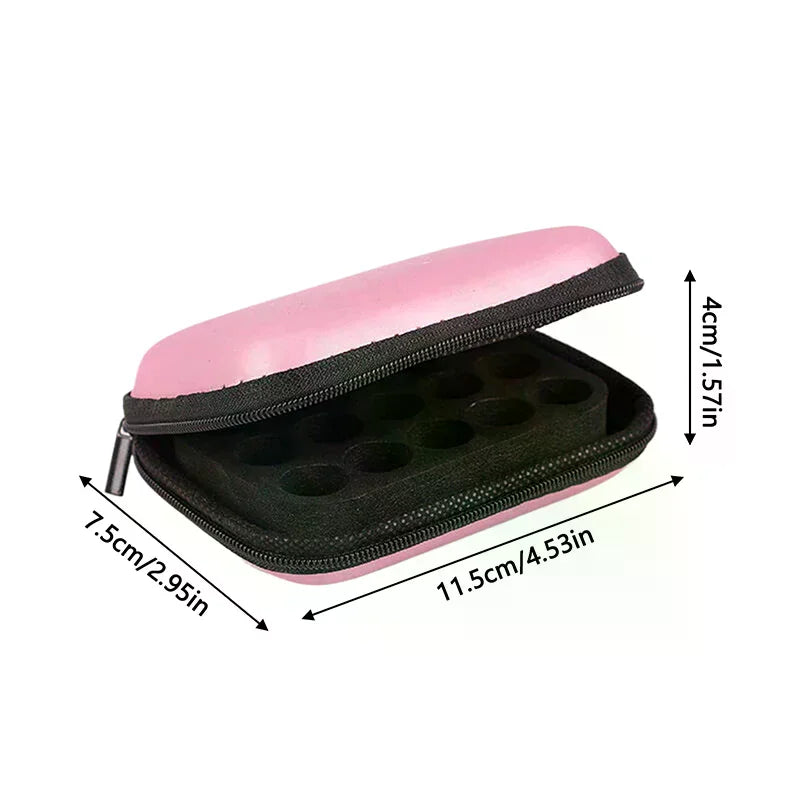 15-Slot Essential Oil Case | 1ml 2ml 3ml Roller Bottle Organizer Essential Oil Organizer QXL