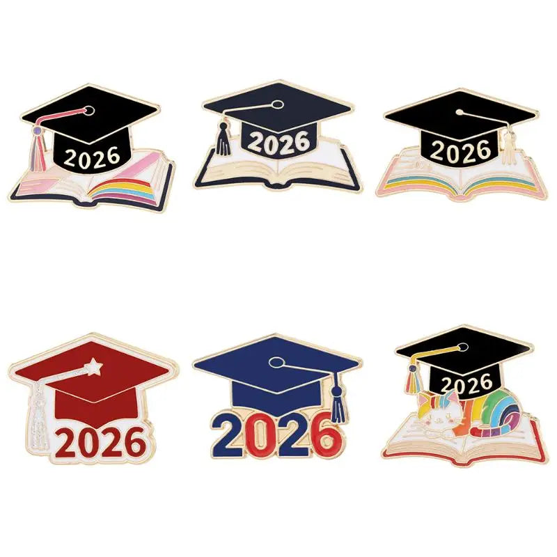 2026 Graduation Brooch Pin | Academic Cap Badge Souvenir Graduation Brooch Pin QXL