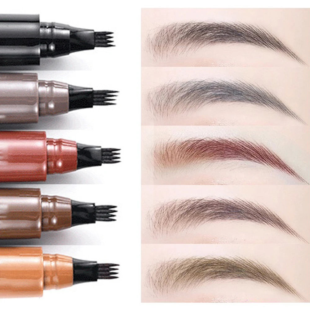 JUJU Dream 4-Tip Waterproof Eyebrow Pencil | Long-Lasting Eyebrow Pencil QXL