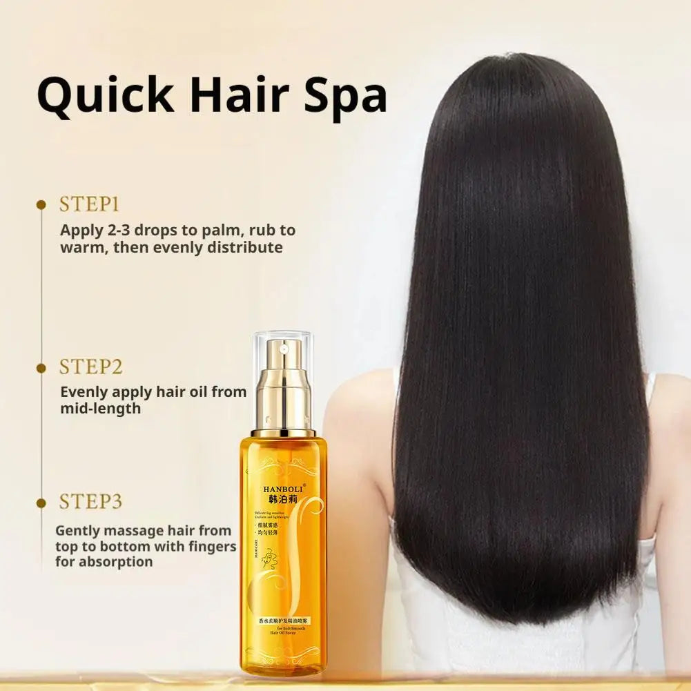 Essential Hair Oil Spray – No-Rinse Nourishing Mist 100ml Hair Oil Spray QXL