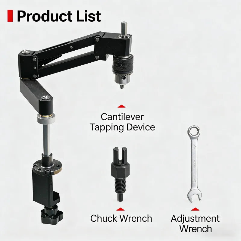 Cantilever Tapping Support Arm | CNC Aluminum Alloy Bracket Tapping Support Arm QXL
