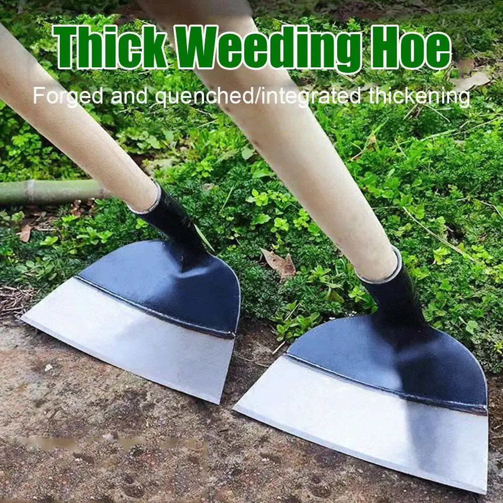 Heavy-Duty Farm Hoe | Manganese Steel Weeding & Tilling Tool Garden Hoe QXL
