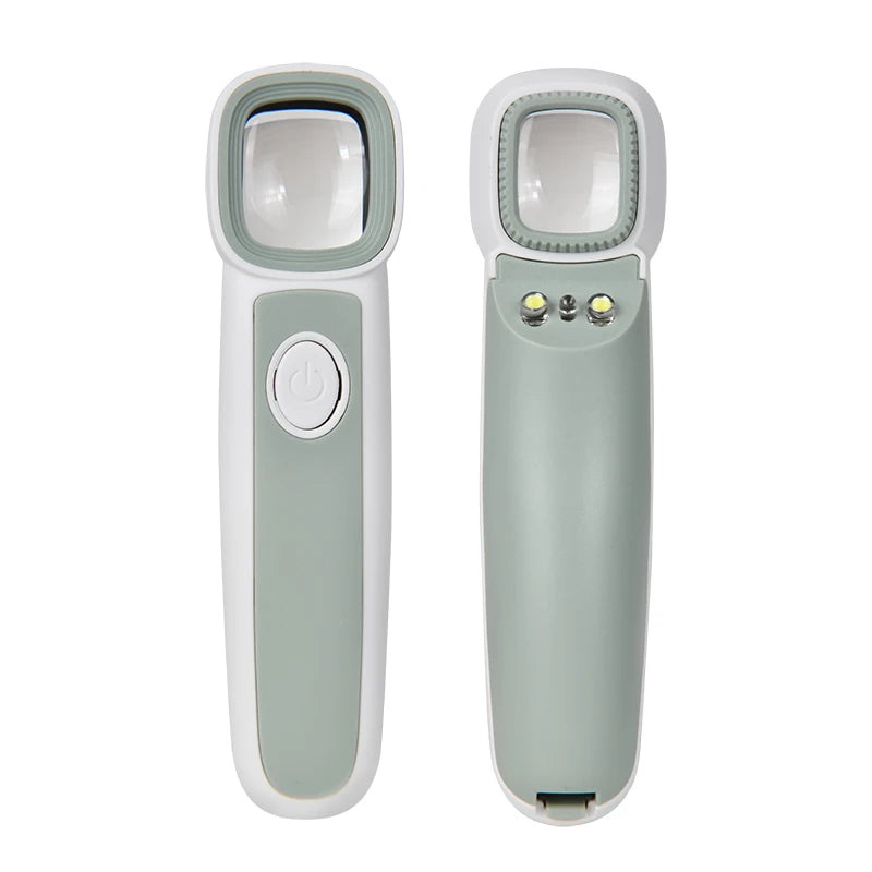 50x Handheld Magnifier – LED & UV Lamp for Jewelry & Reading Handheld Magnifier QXL