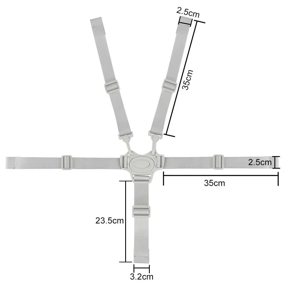 5-Point Baby Safety Harness Belt – Universal High Chair & Car Baby Safety Harness QXL