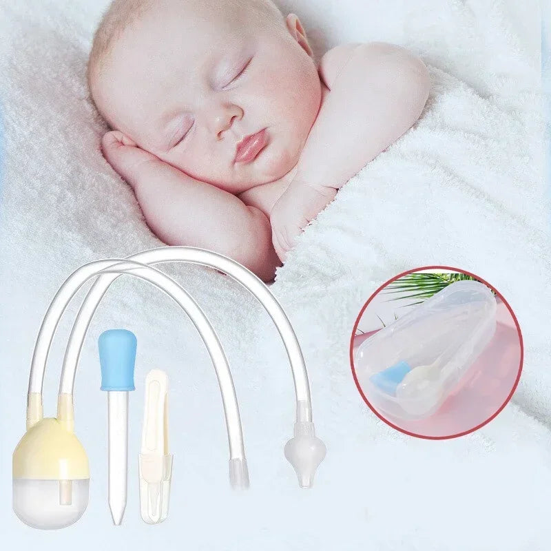 Baby Nasal Aspirator Set – Nose Cleaner, Tweezer & Dropper Baby Nasal Aspirator QXL