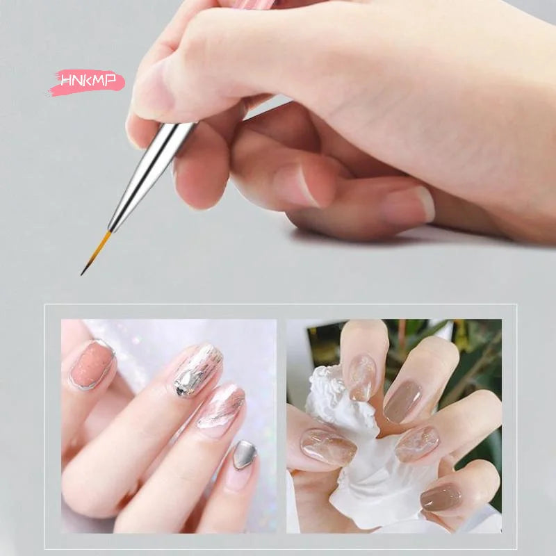 3-Piece Fine Nail Art Liner Brush Set | UV Gel Detail Painting Nail Art Liner Brush QXL