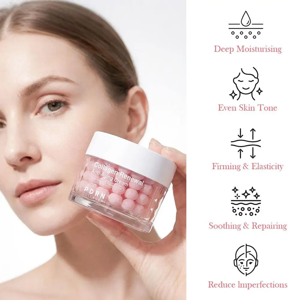 Salmon Collagen Capsule Cream | Firming & Moisturizing Collagen Face Cream QXL