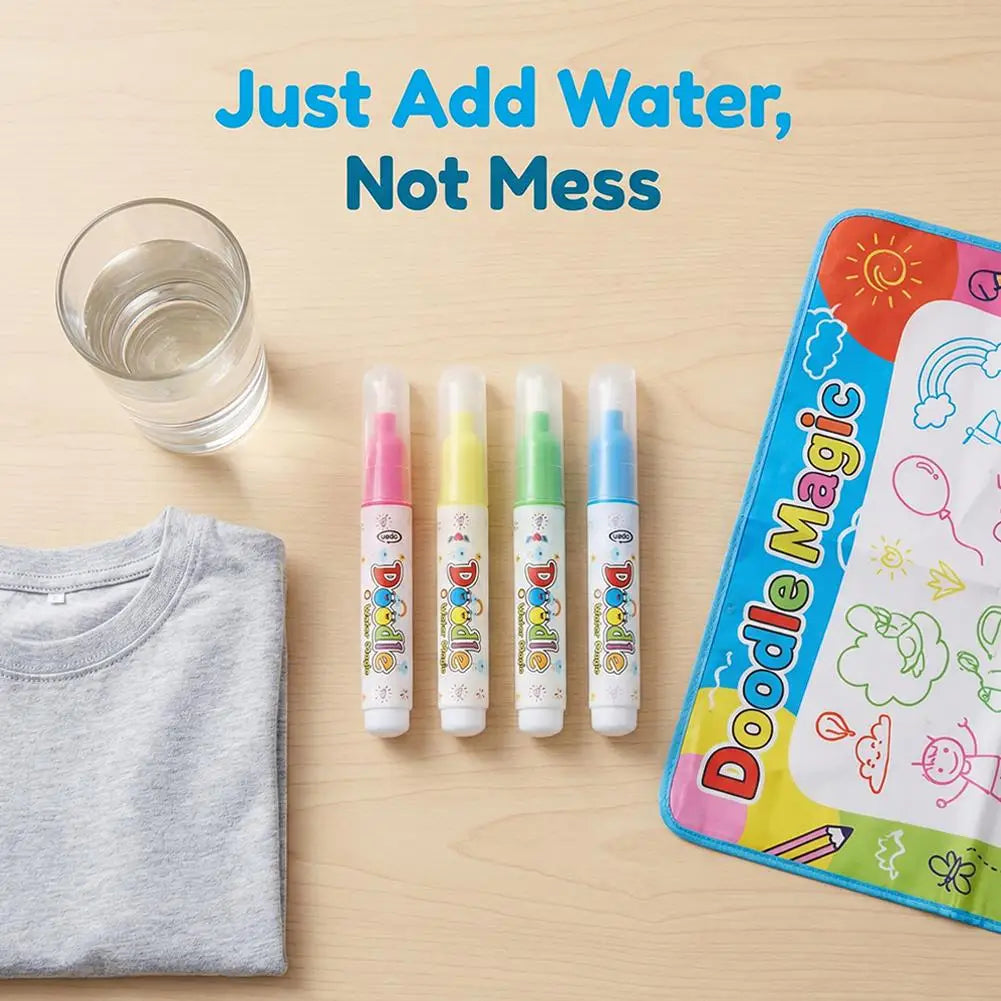 Reusable Magic Water Pen for Drawing Books | No-Mess 1–4 Pack Water Drawing Pen QXL