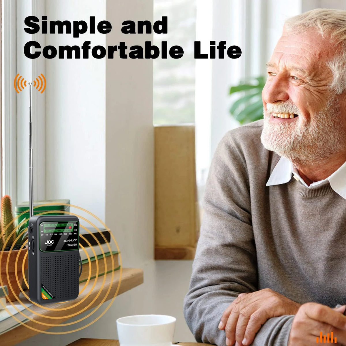 Portable AM/FM/SW Rechargeable Pocket Radio – Earphone Jack Portable Pocket Radio QXL