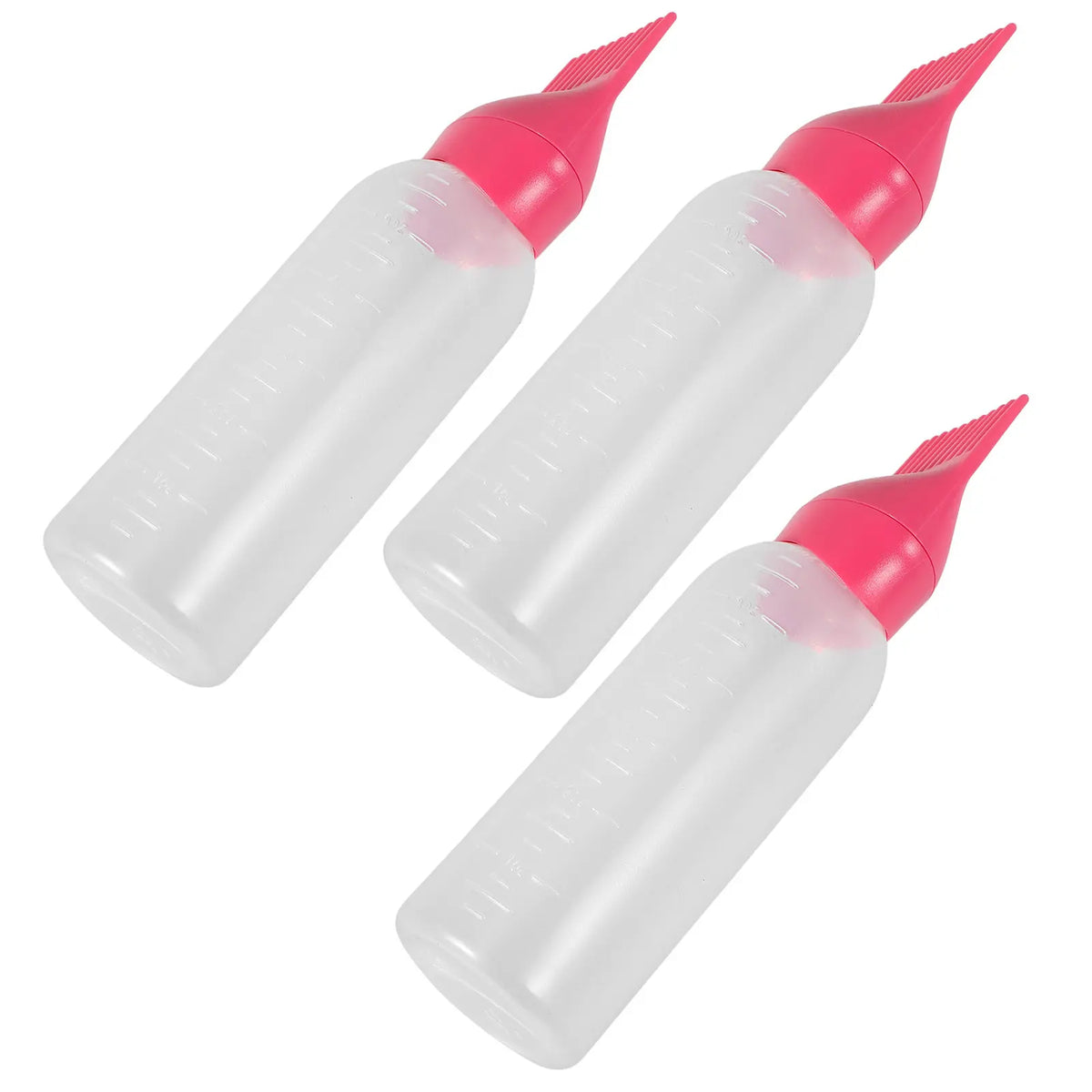 3-Pack Hair Dye Applicator Bottles with Comb Teeth – Root Touch-Up Hair Dye Applicator QXL Default Title