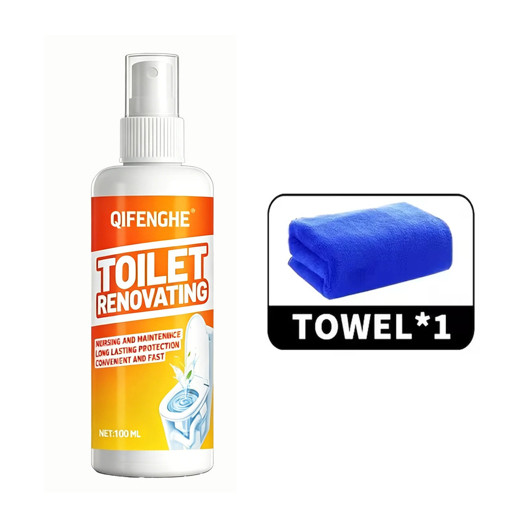 QIFENGHE Toilet Renovation Spray – Fast-Acting Bowl Cleaner Toilet Cleaning Spray QXL Unscented