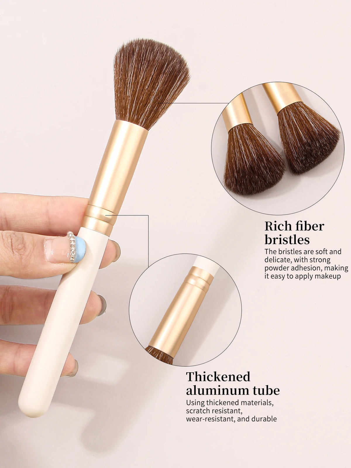 KOSSHOW 6-Piece Portable Makeup Brush Set | Face & Eye Kit Makeup Brush Set QXL