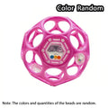 Baby Hollow Sensory Rattle Ball – Hand-Eye Coordination Toy Baby Sensory Toy QXL Pink