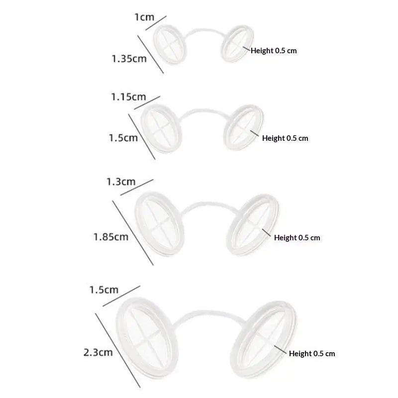 Disposable Invisible Nasal Filters 4-Pack | 4 Sizes Nose Plugs Nasal Filter Plugs QXL one size