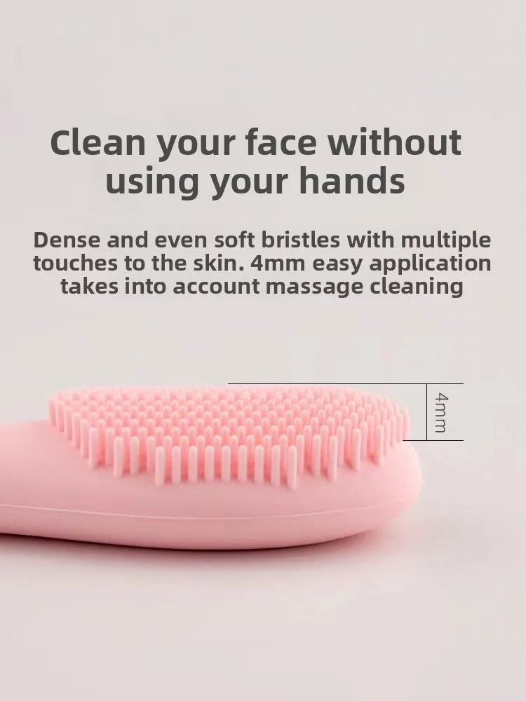Double-Headed Silicone Face Cleansing & Mask Brush Silicone Face Brush QXL
