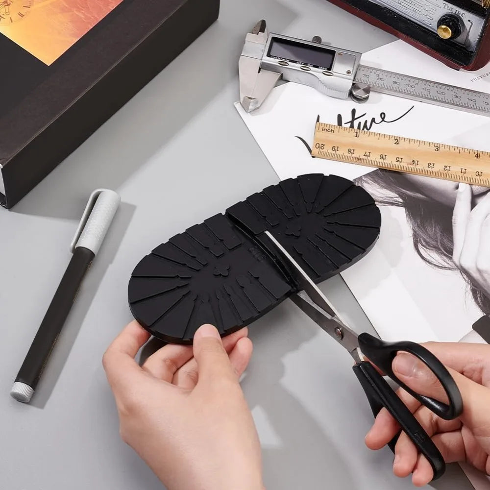 Rubber Half Sole & Heel Repair Pad | Non-Slip Raised Grain Shoe Sole Repair Pad QXL