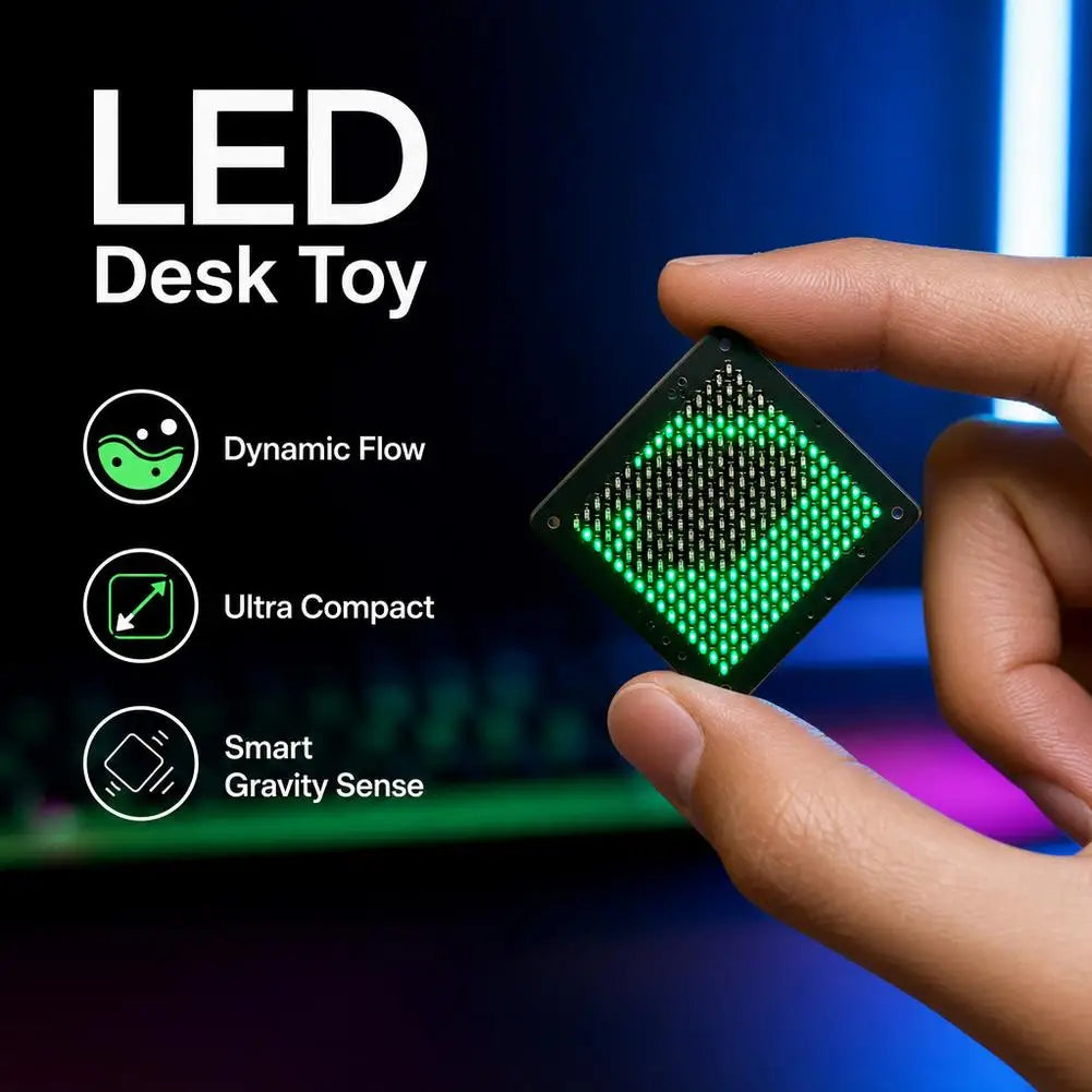 LED Fluid Simulation Desk Toy | Smart Gravity Sensor Light LED Desk Gadget QXL
