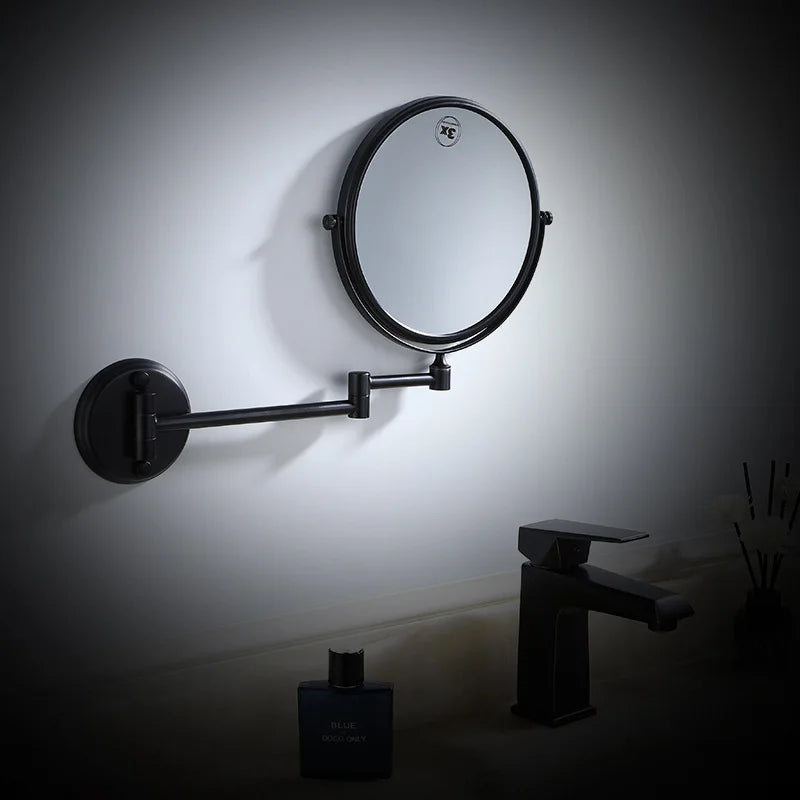 6/8 Inch 360° Rotating Wall Mount Makeup Mirror | 3X Magnification Wall Mount Vanity Mirror QXL