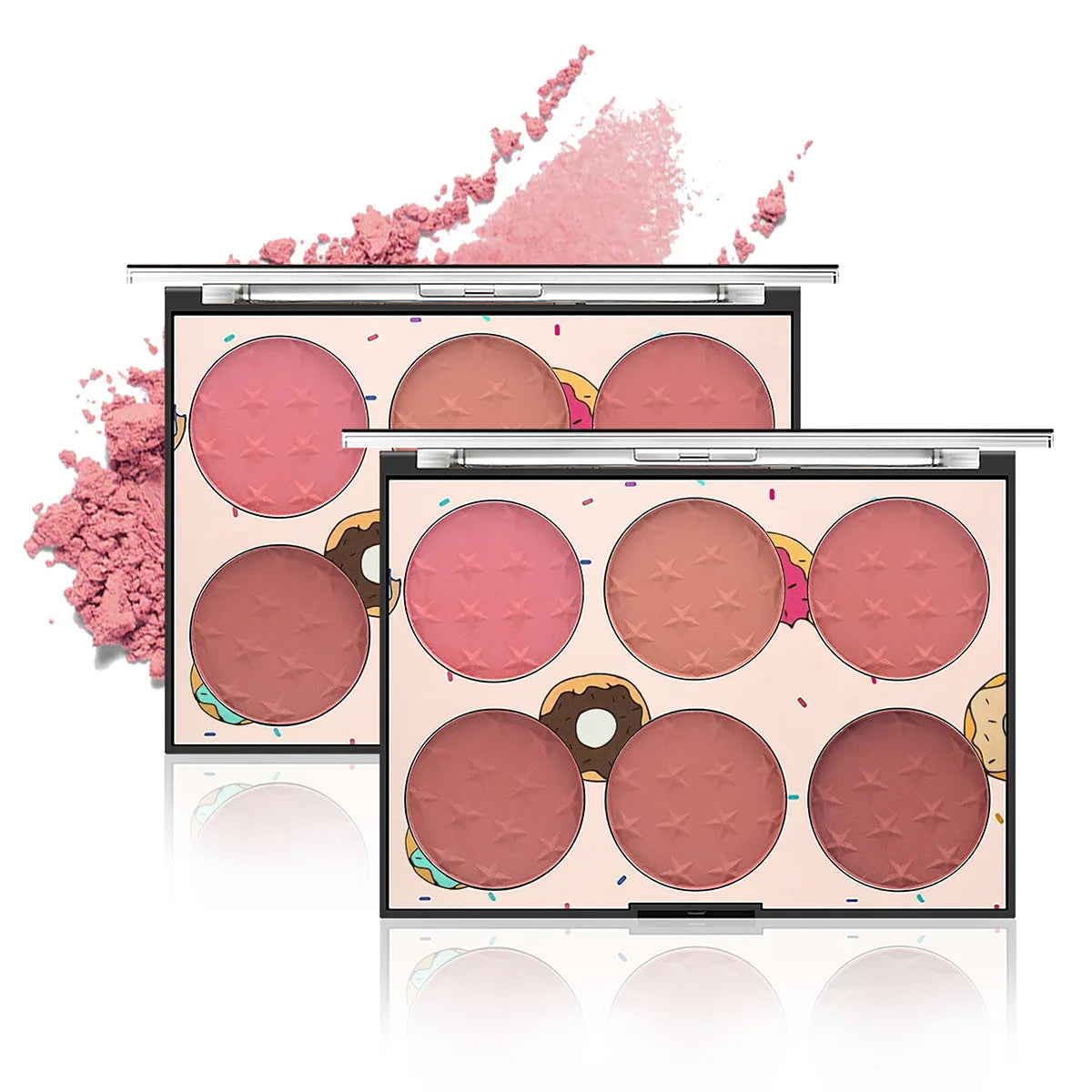 6-Color Matte Blush Palette | High Pigment Long-Lasting Blush Palette QXL 1