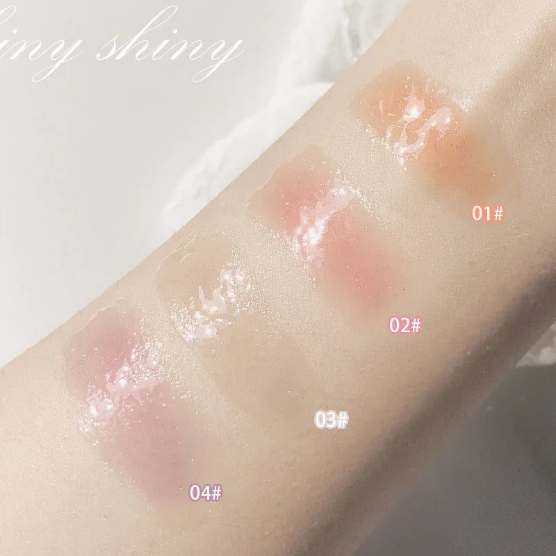 MAXFINE Pearlescent Glitter Lip Gloss | Hydrating & Plumping Glitter Lip Gloss QXL